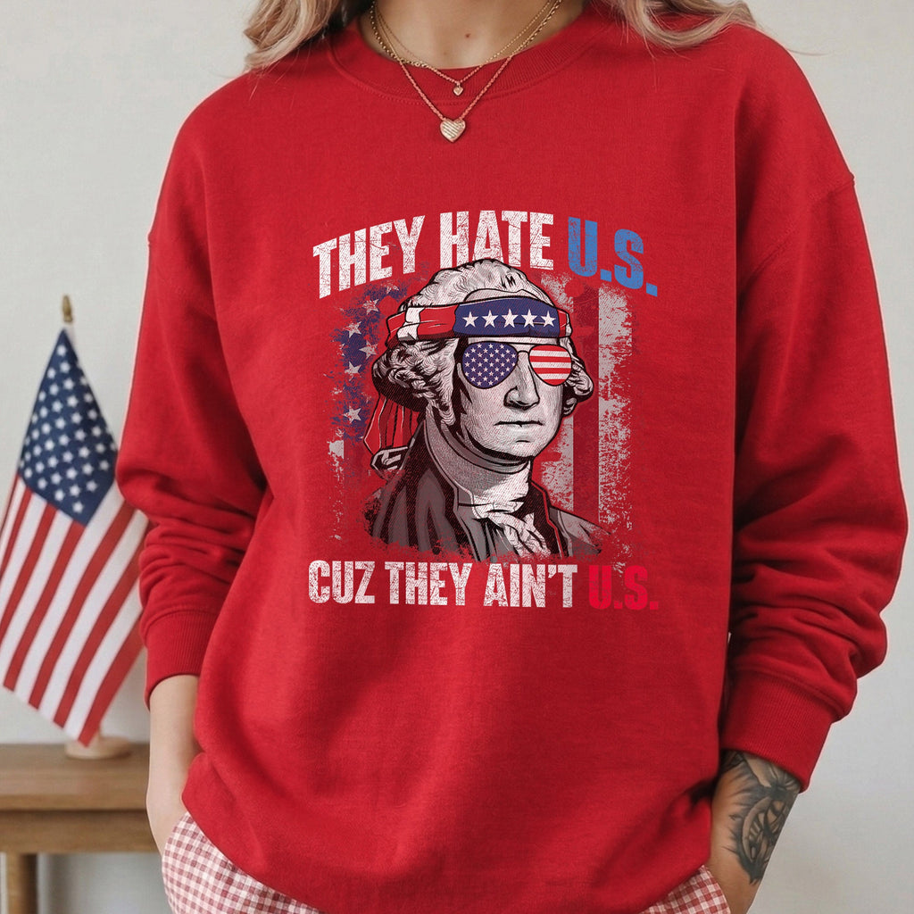 250th They Hate Us Cuz They Ain't Us USA American Flag