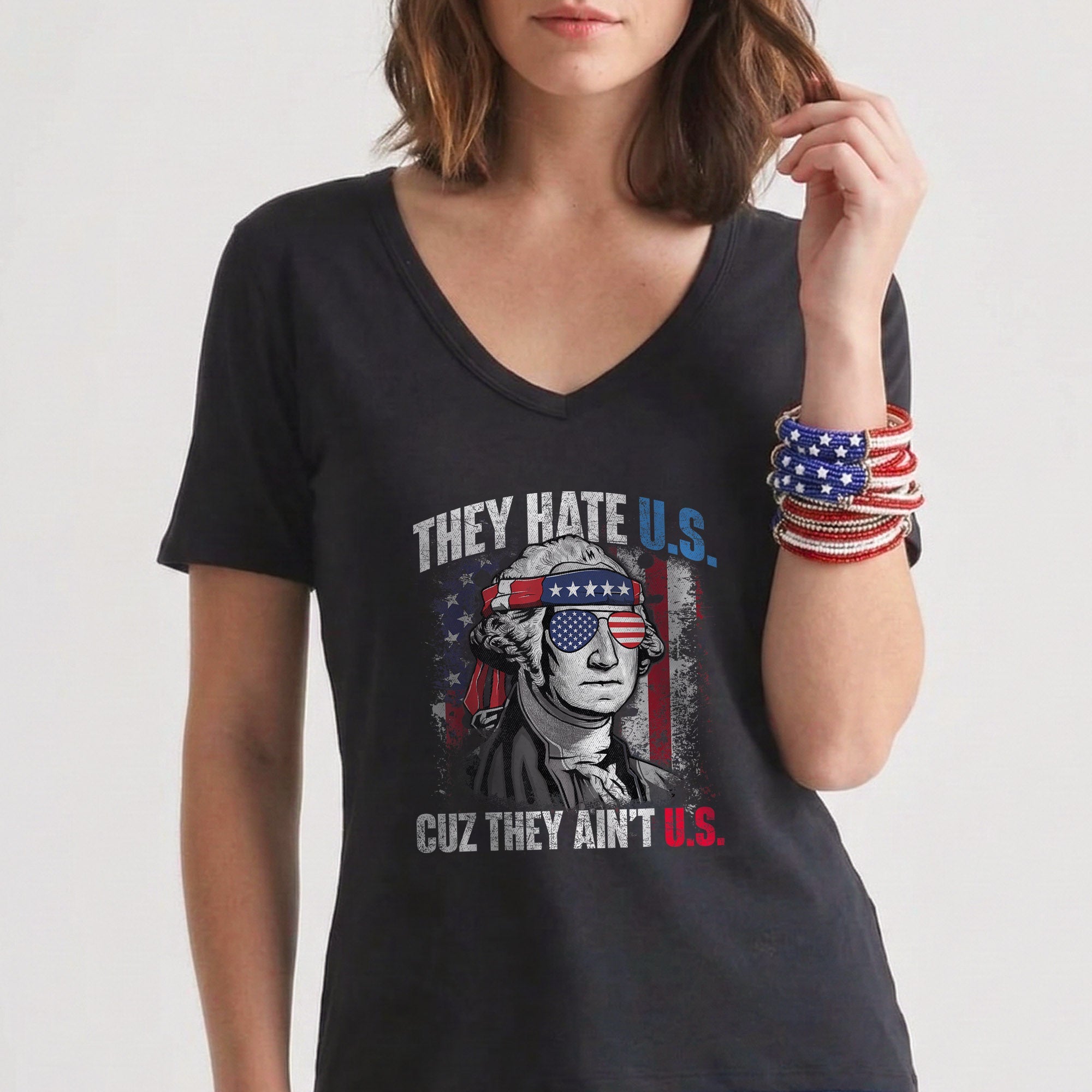 250th They Hate Us Cuz They Ain't Us USA American Flag