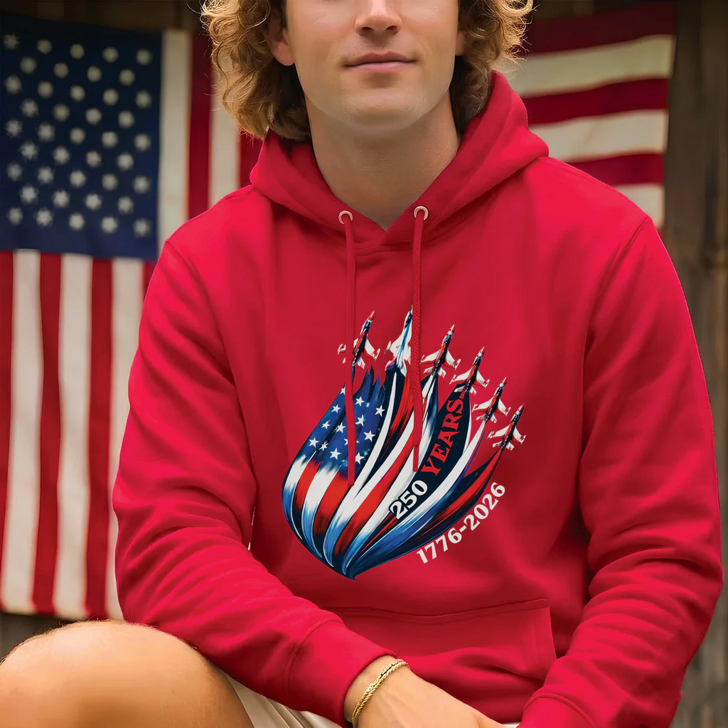 USA 250th Anniversary Shirt 1776–2026 – Patriotic American Flag Jet Unisex
