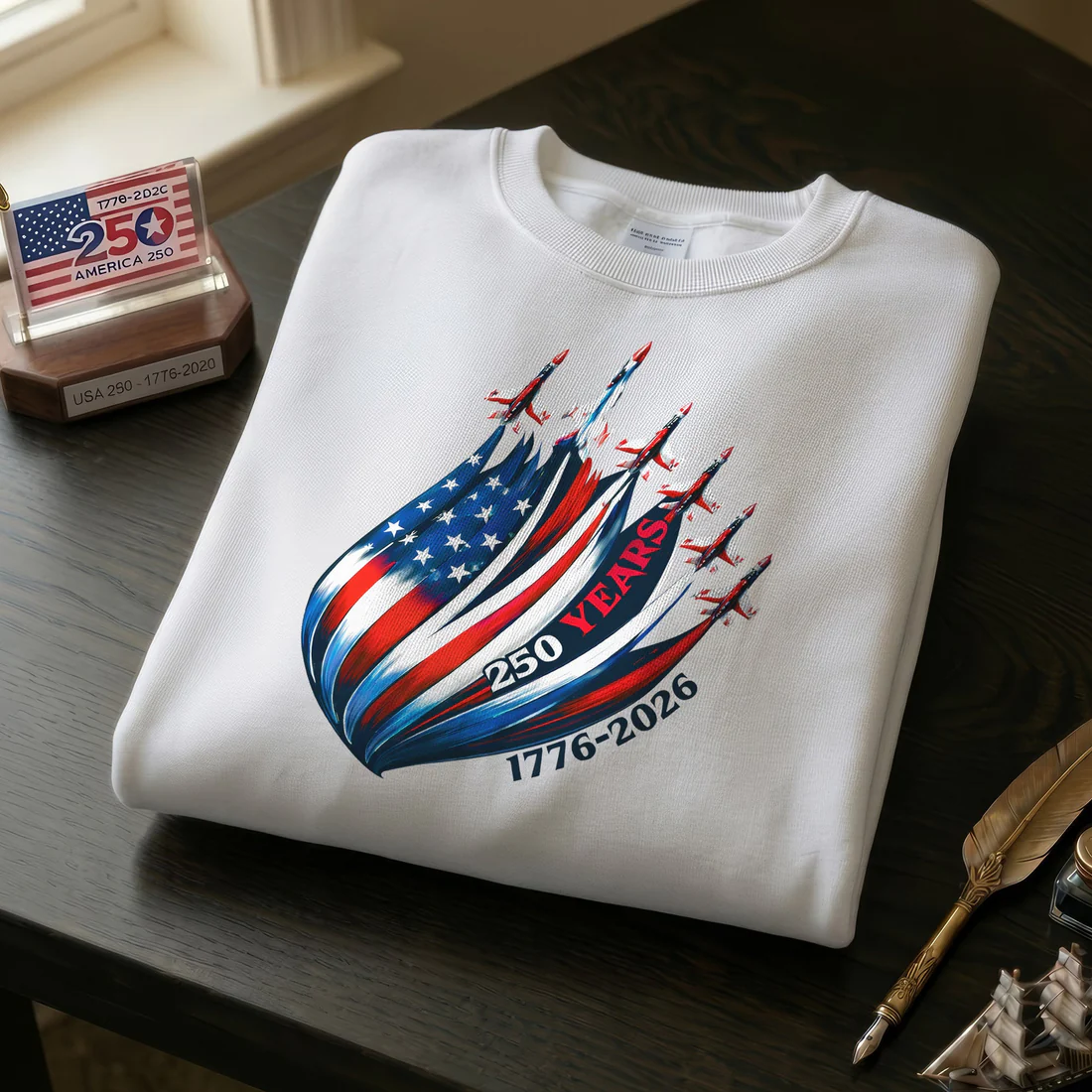 USA 250th Anniversary Shirt 1776–2026 – Patriotic American Flag Jet Unisex