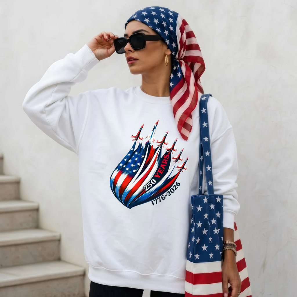 USA 250th Anniversary Shirt 1776–2026 – Patriotic American Flag Jet Unisex