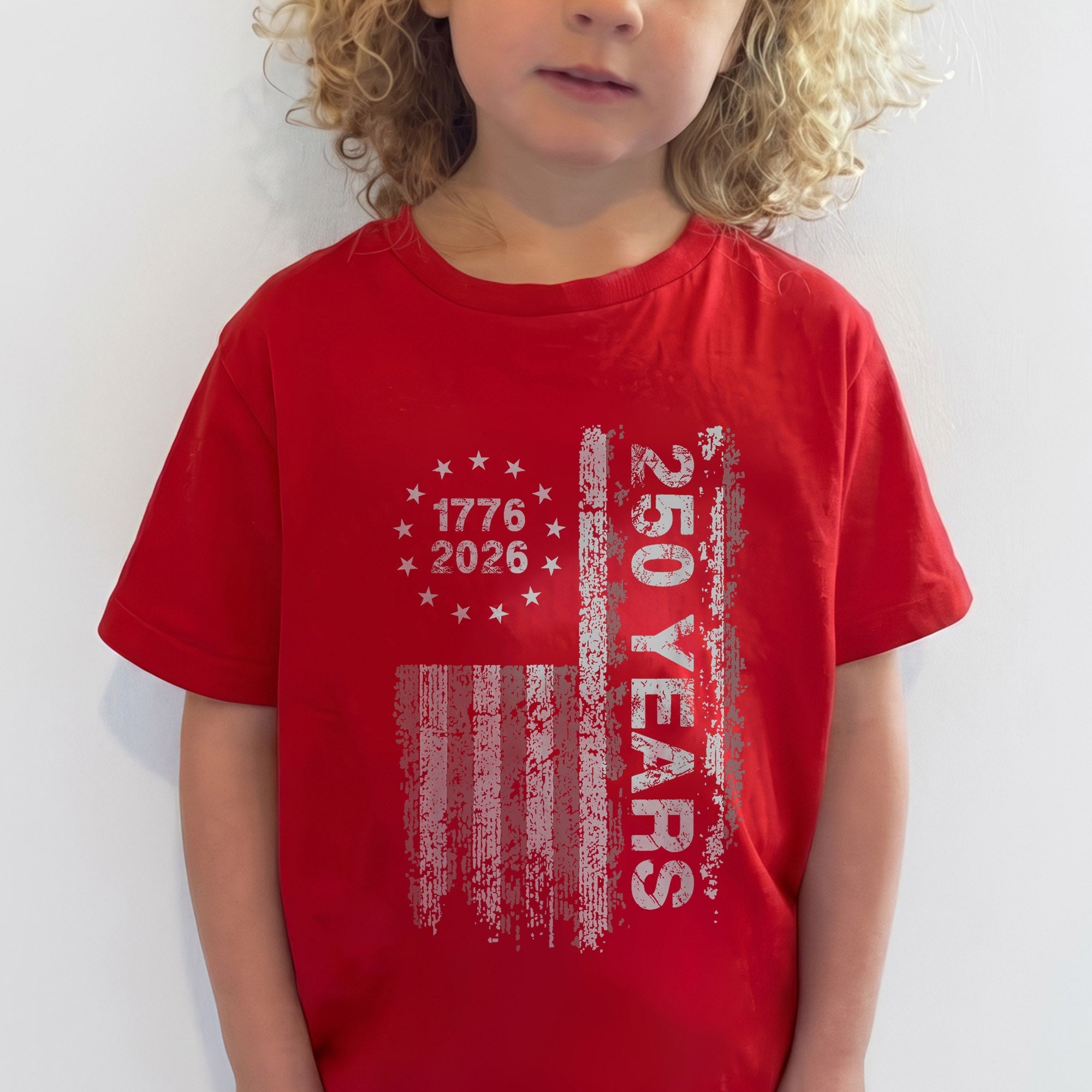 America's 250th Anniversary Patriotic Flag - 1776-2026 Grunge Style Unisex Shirt