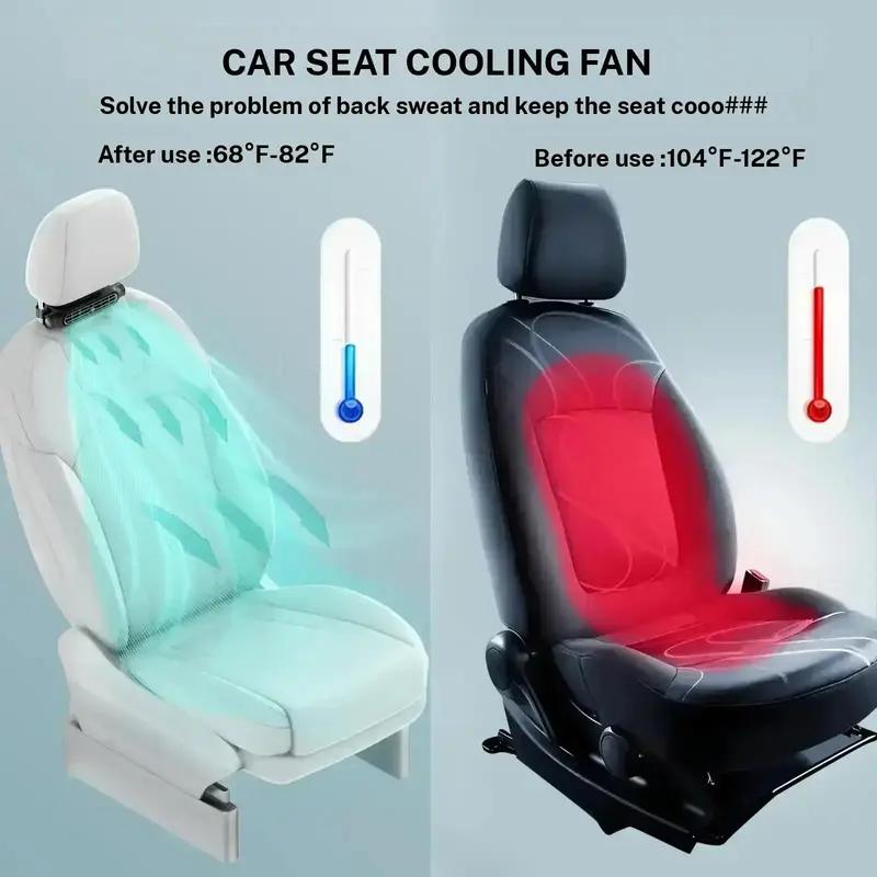 🔥LAST DAY SALE 59% OFF 🏆 Car Seat Fan 🌬️ – 3-Speed Clip-On Fan | USB-C Charging ⚡ for Cars 🚗, Golf Buggies 🛺 & Campervans 🏕️