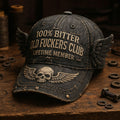100% Bitter Old Fuckers Club Lifetime Member Vintage Printed Hat