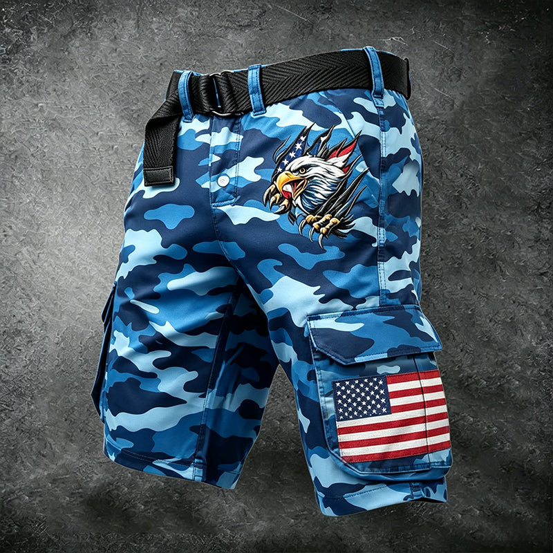 Men's 250th Anniversary Camouflage Print Casual Cargo Pants
