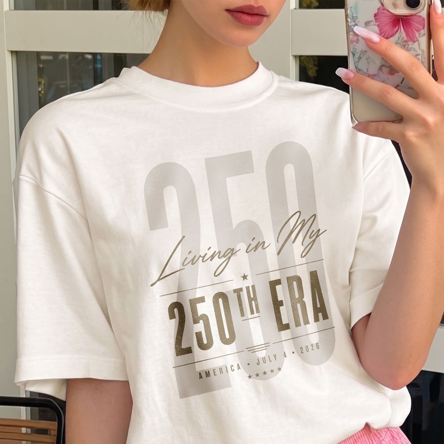 Living in my 250th ERA, America Semiquincentennial Comfort Colors Shirt