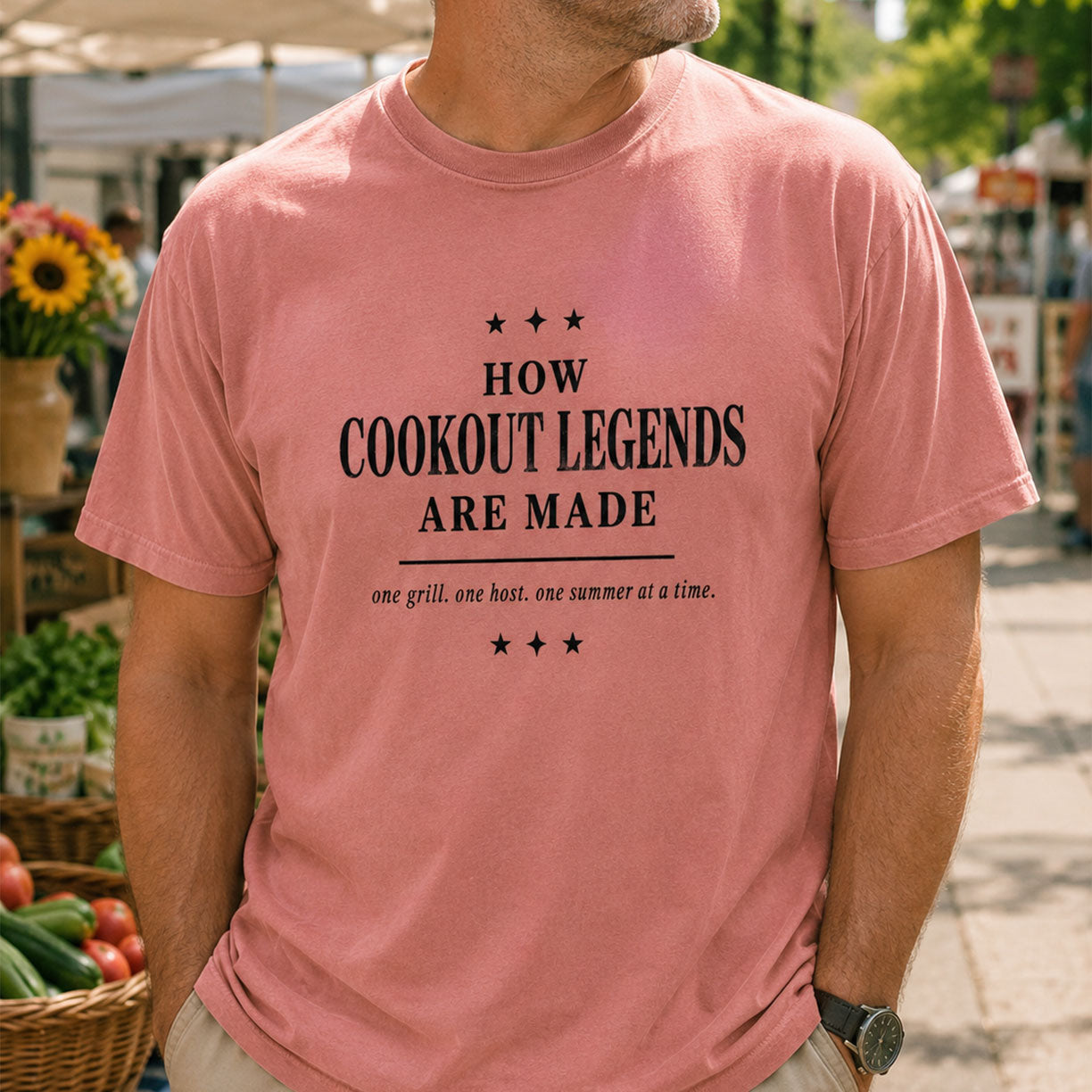 HOW COOKOUT LEGENDS ARE MADE, America Semiquincentennial Comfort Colors Shirt