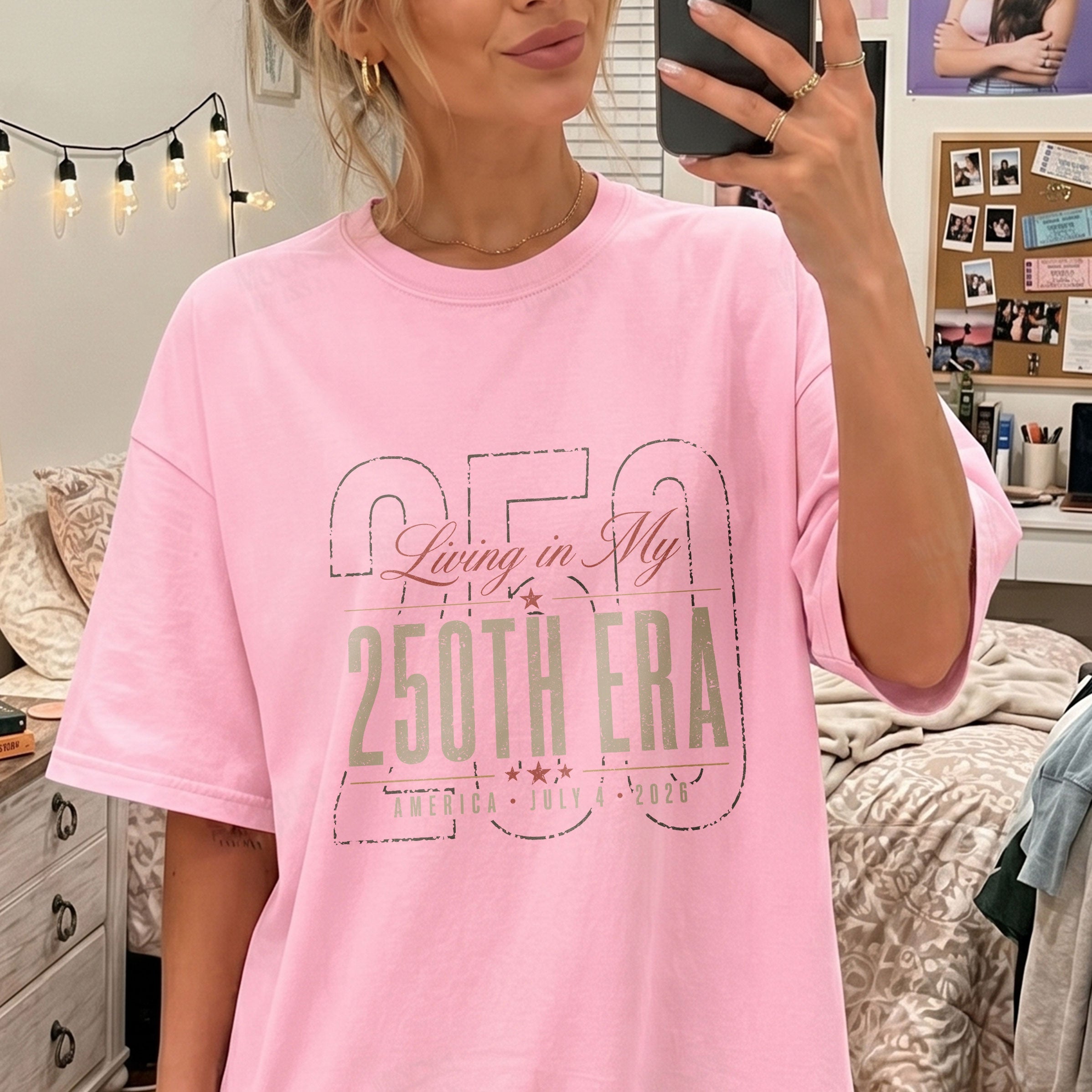 Living in my 250th ERA, America Semiquincentennial Comfort Colors Shirt
