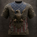 US 250th Anniversary Printed Short-Sleeved T-Shirt