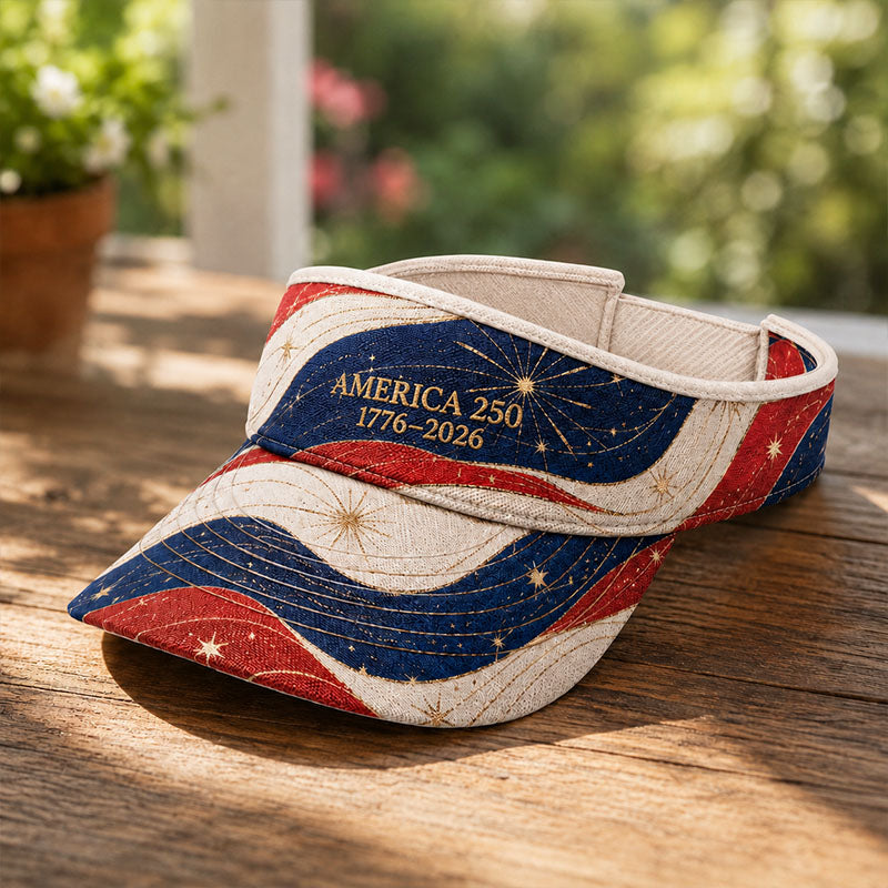 USA 250th Anniversary American Flag Visor
