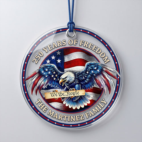 "America 250th Anniversary" Acrylic Ornament — 1776–2026 Patriotic Theme