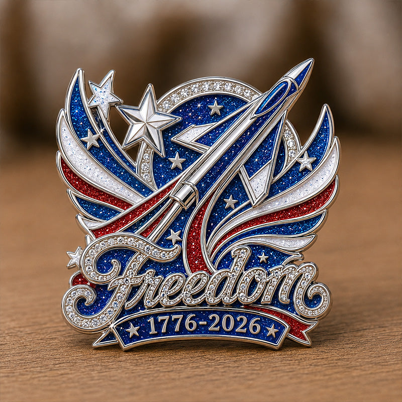 250 Years Freedom Commemorative Brooch