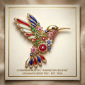 American Bloom Hummingbird Commemorative Pin