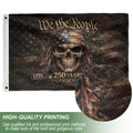 We The People 1776¨C2026 Flag ¨C Patriotic Skull 250 Years House Flag