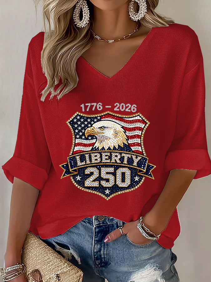 Women's  American 250th Print T-Shirt