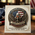Liberty & Justice Patriotic Eagle Brooch