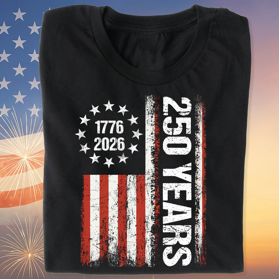 Patriotic 4th of July 1776–2026 America 250th Anniversary