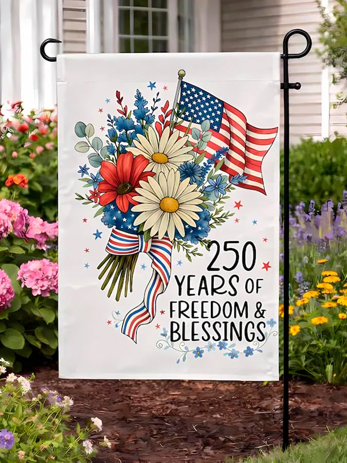 America 250th Anniversary Garden Flag