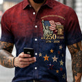 US 250th Anniversary Art short-sleeved shirt