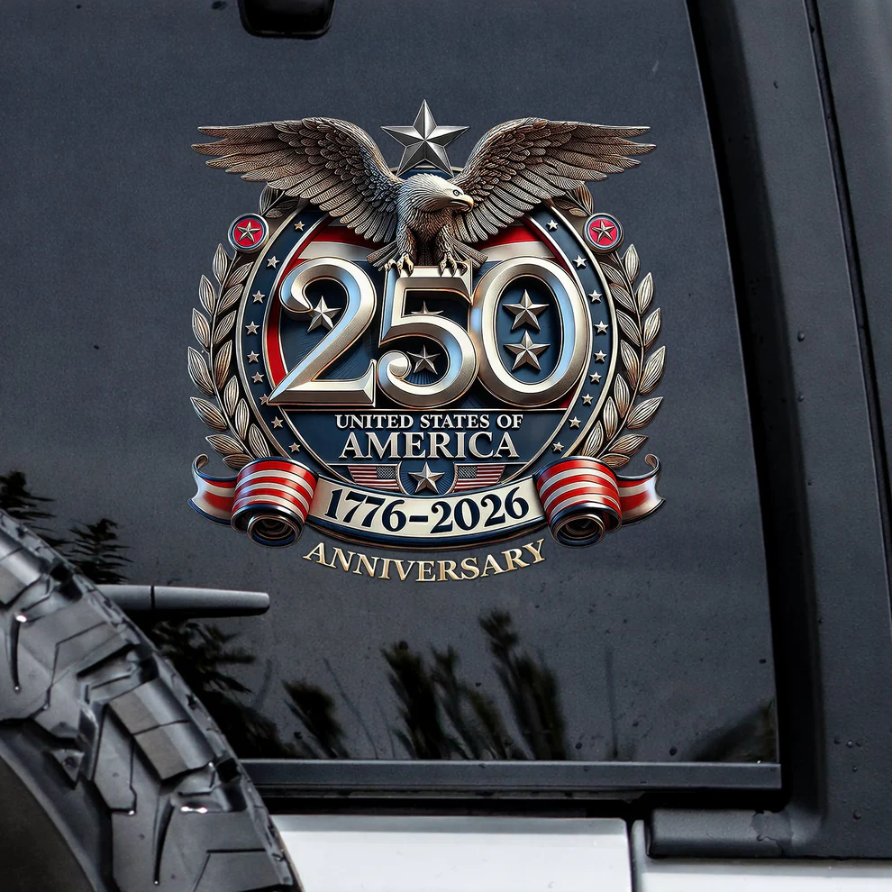 🔥 LIMITED TIME OFFER – 250th Anniversary Faith Freedom Patriotic Decal