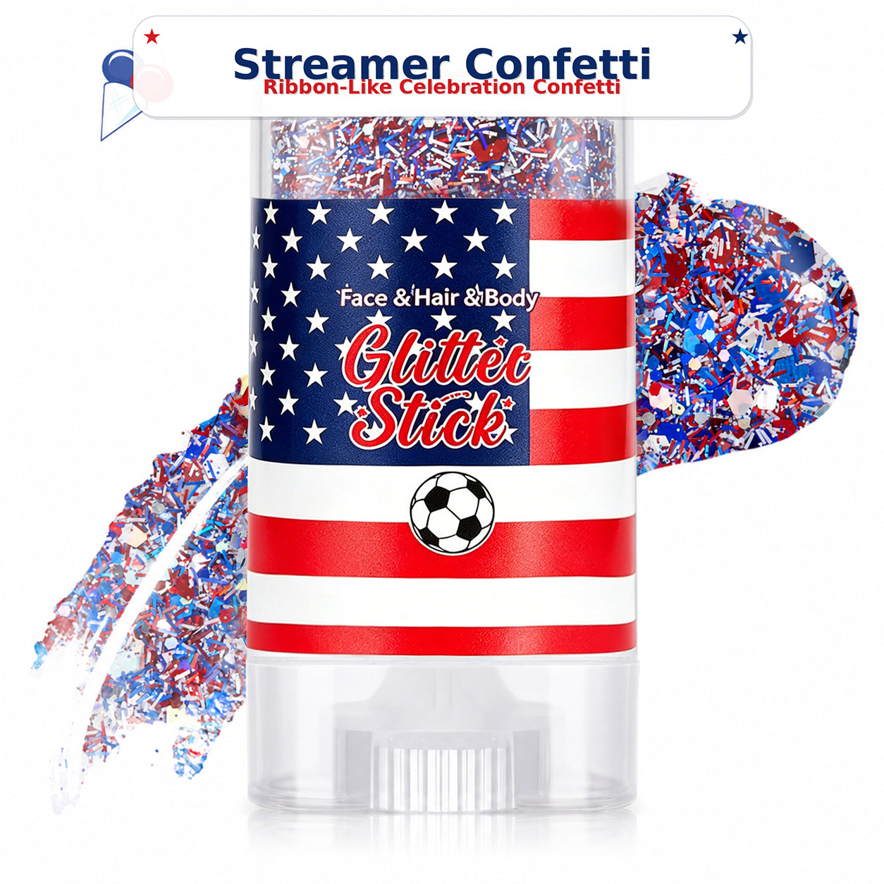 🔥50% OFF 🔥 2026 Independence Day Glitter Stick – Red, White & Blue Sparkle 🎆