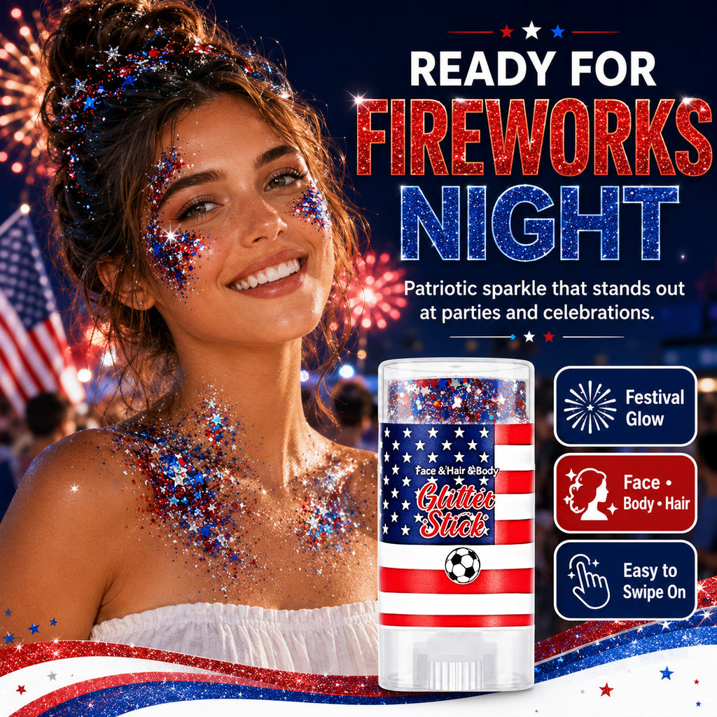 🔥50% OFF 🔥 2026 Independence Day Glitter Stick – Red, White & Blue Sparkle 🎆