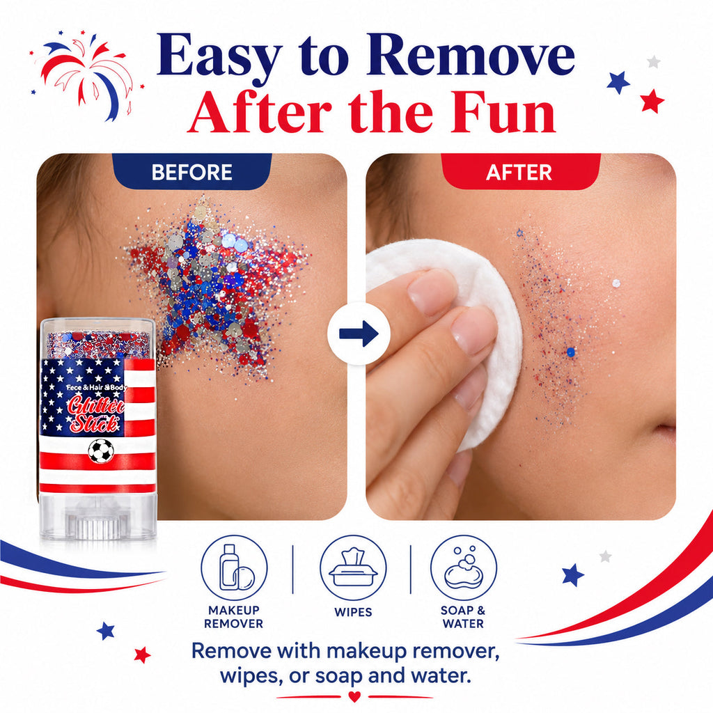 🔥50% OFF 🔥 2026 Independence Day Glitter Stick – Red, White & Blue Sparkle 🎆