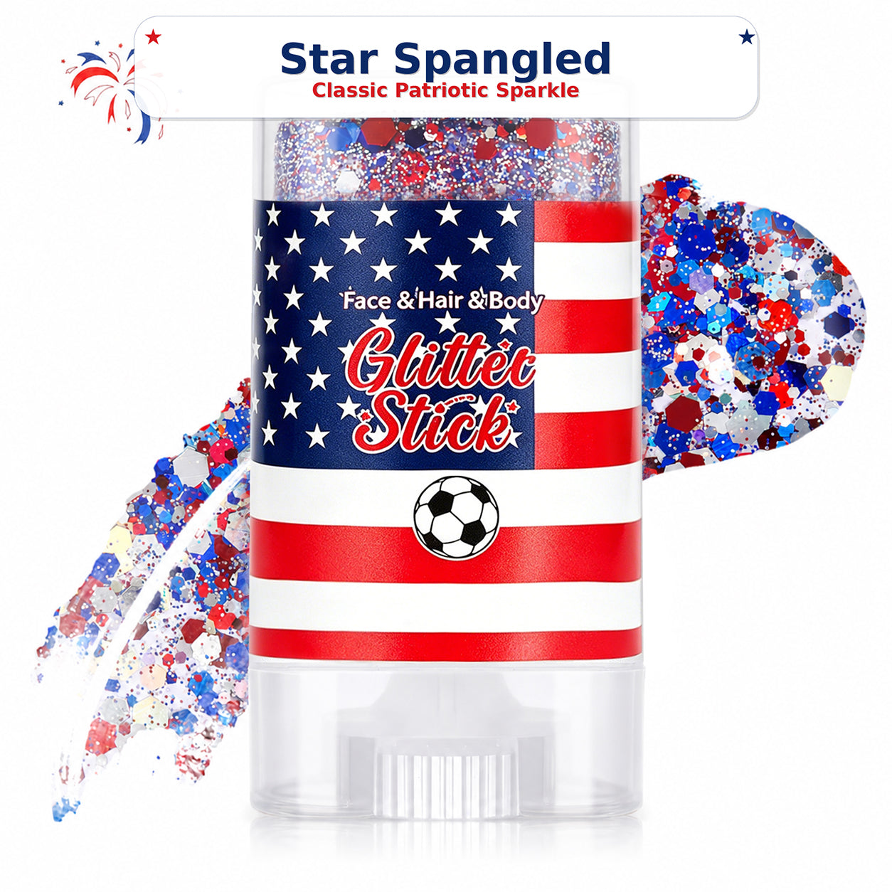 🔥50% OFF 🔥 2026 Independence Day Glitter Stick – Red, White & Blue Sparkle 🎆