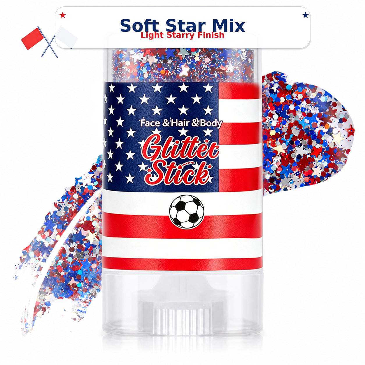 🔥50% OFF 🔥 2026 Independence Day Glitter Stick – Red, White & Blue Sparkle 🎆