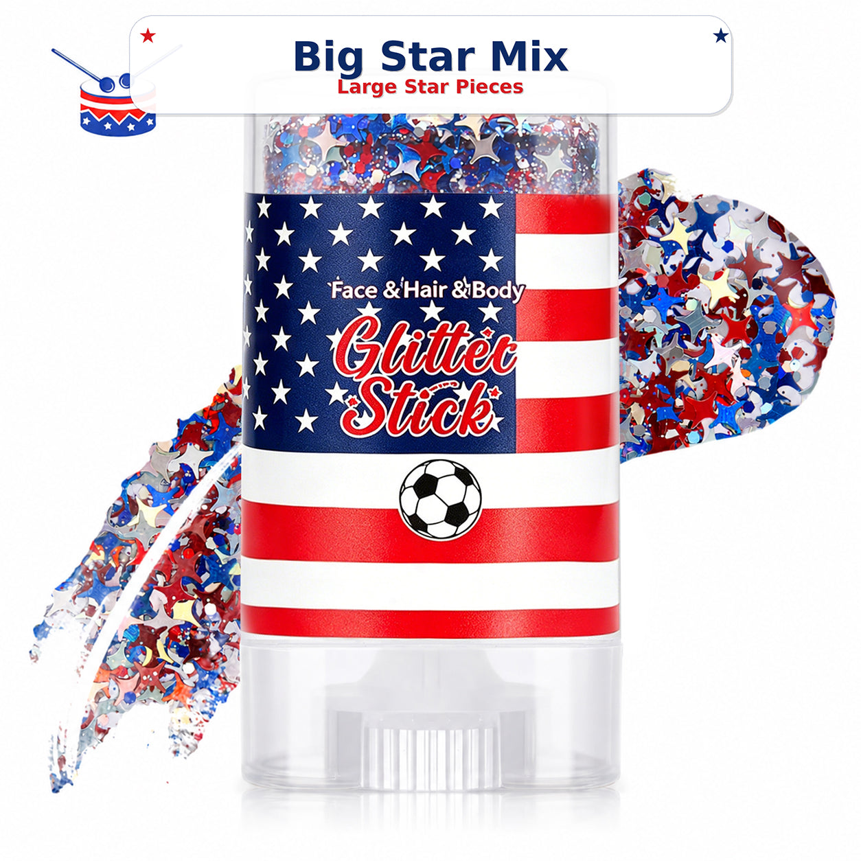 🔥50% OFF 🔥 2026 Independence Day Glitter Stick – Red, White & Blue Sparkle 🎆