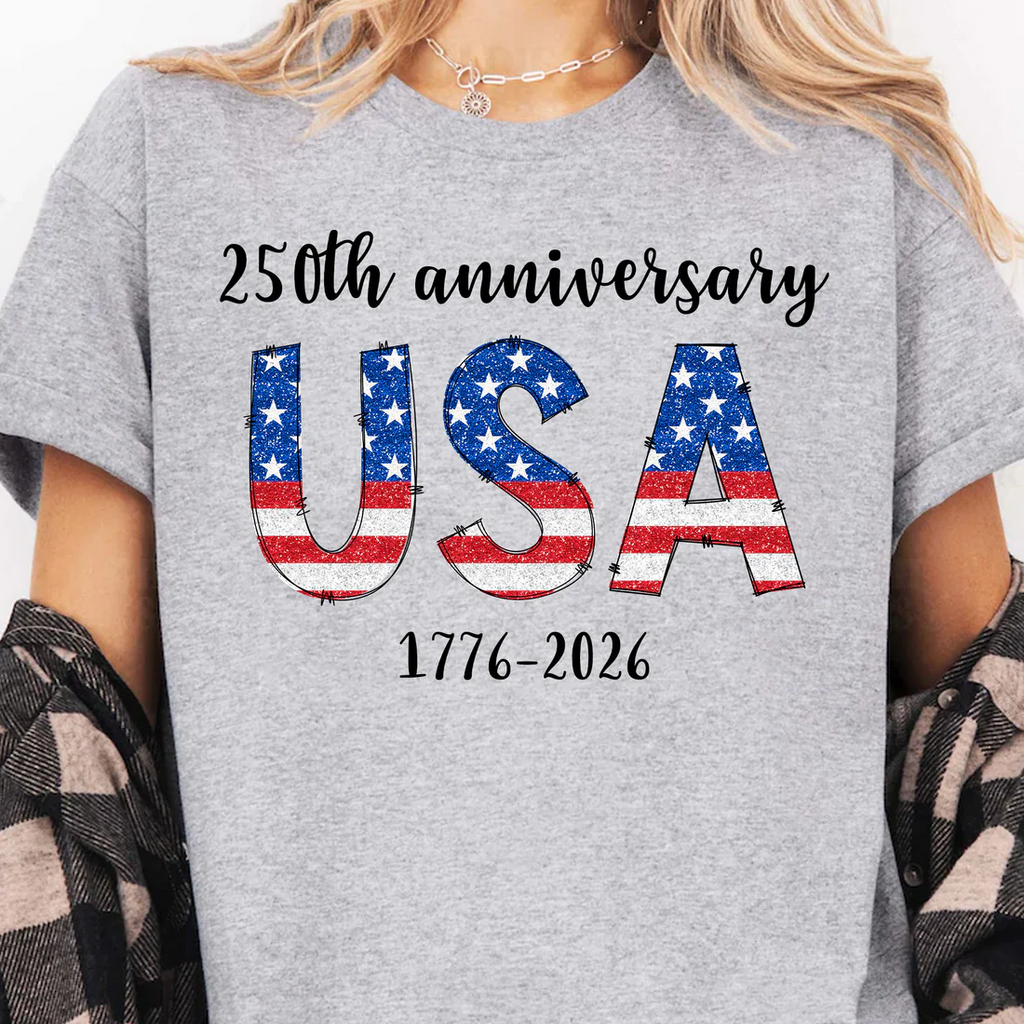 Happy 250 Years Birthday USA Shirt | America Anniversary | 4th of July Shirt | Independence Day Shirt