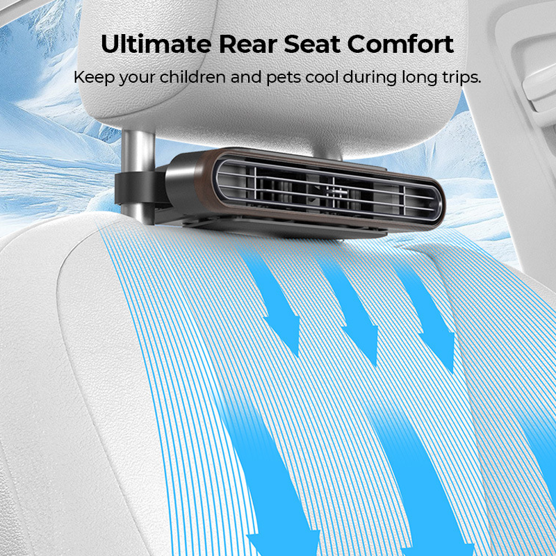 🔥LAST DAY SALE 59% OFF 🏆 Car Seat Fan 🌬️ – 3-Speed Clip-On Fan | USB-C Charging ⚡ for Cars 🚗, Golf Buggies 🛺 & Campervans 🏕️